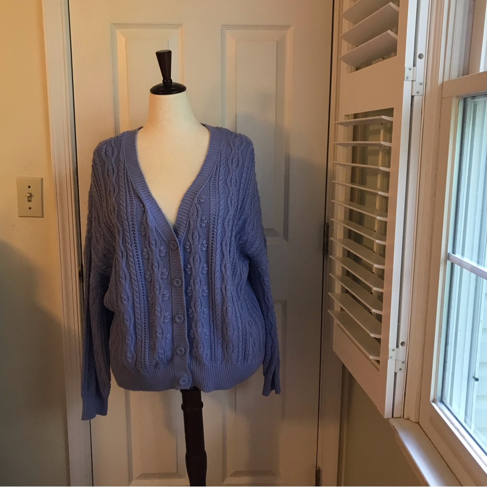 Vero Moda Lavender Cable Knit Cardigan